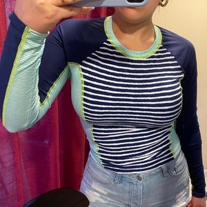 Long sleeve nylon top